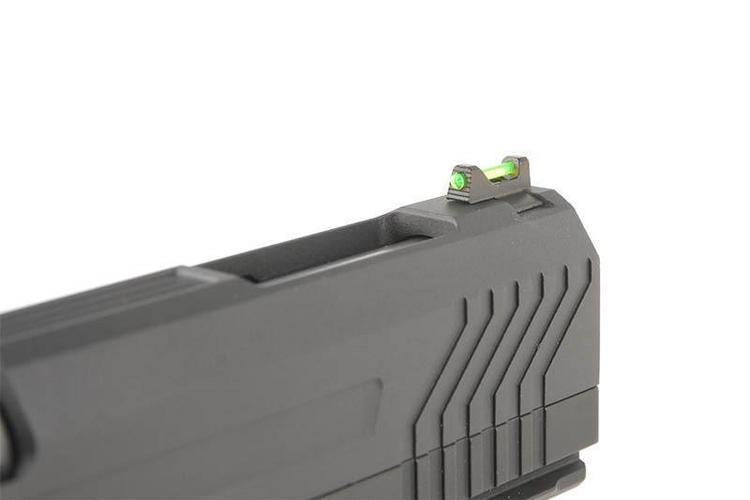 HX1102 GBB-pistooli, täysmetallinen - musta