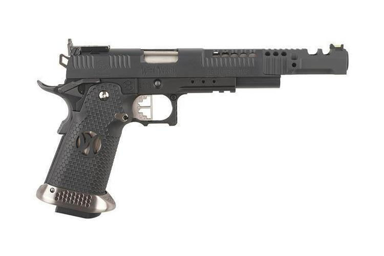 HX2402 .38 SuperComp GBB Competition Pistol, Full Metal - Black/Silver