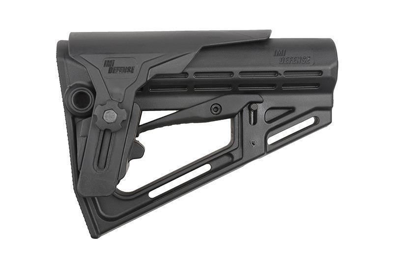 Defence TS-1 tactical stock with cheekpiece - black