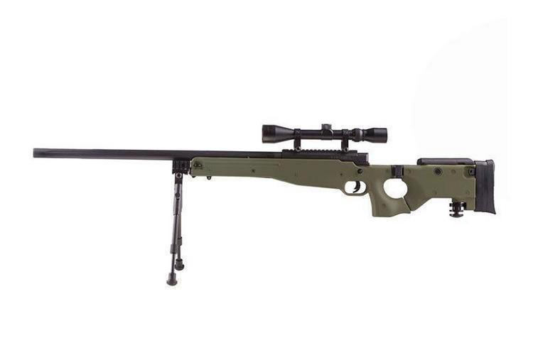 MB08D sniper rifle with scope and forelegs - olive