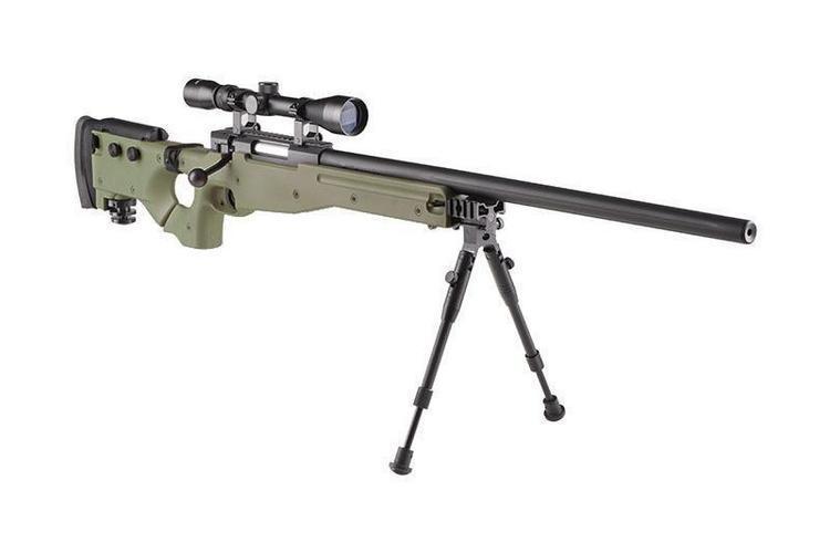 MB08D sniper rifle with scope and forelegs - olive