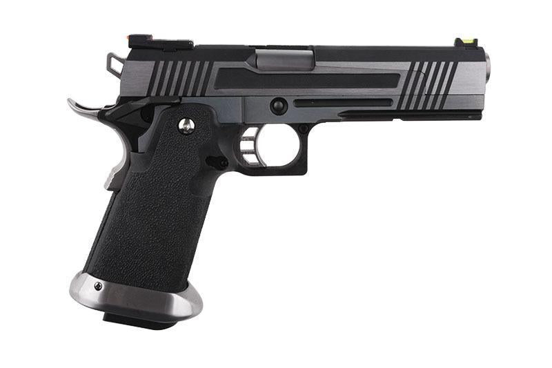HX1001 GBB pistol, split slide, full metal - black/gray
