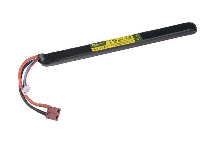 River LiPo battery 7.4V 1200mAh 20/40C T-connector (Deans) - suitable for under the AK cover