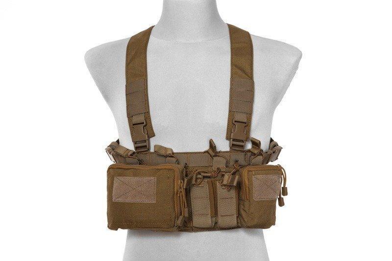 Light fast chest rig, combat vest - tan