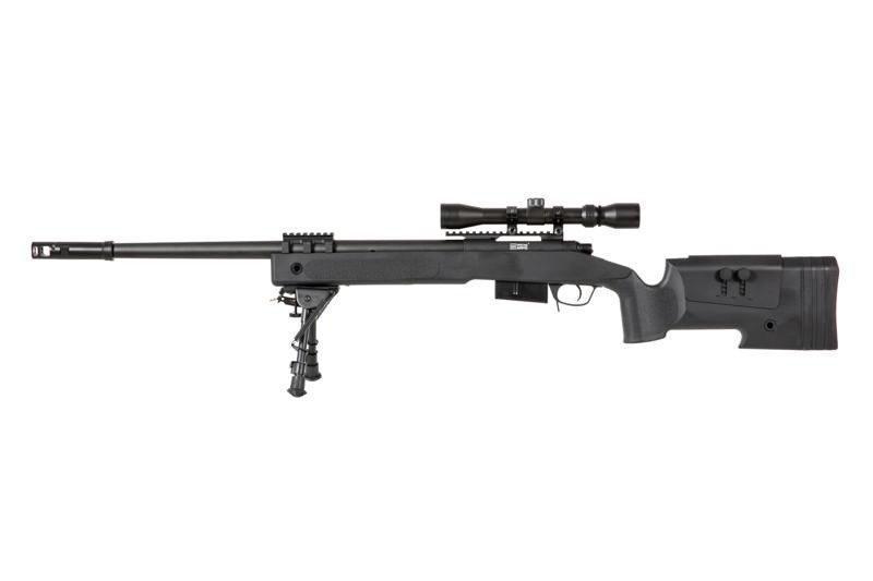 SA-S03 CORE™ sniper rifle with scope and forelegs - black