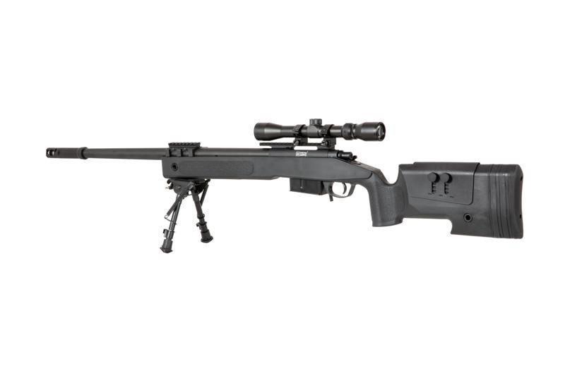 SA-S03 CORE™ sniper rifle with scope and forelegs - black