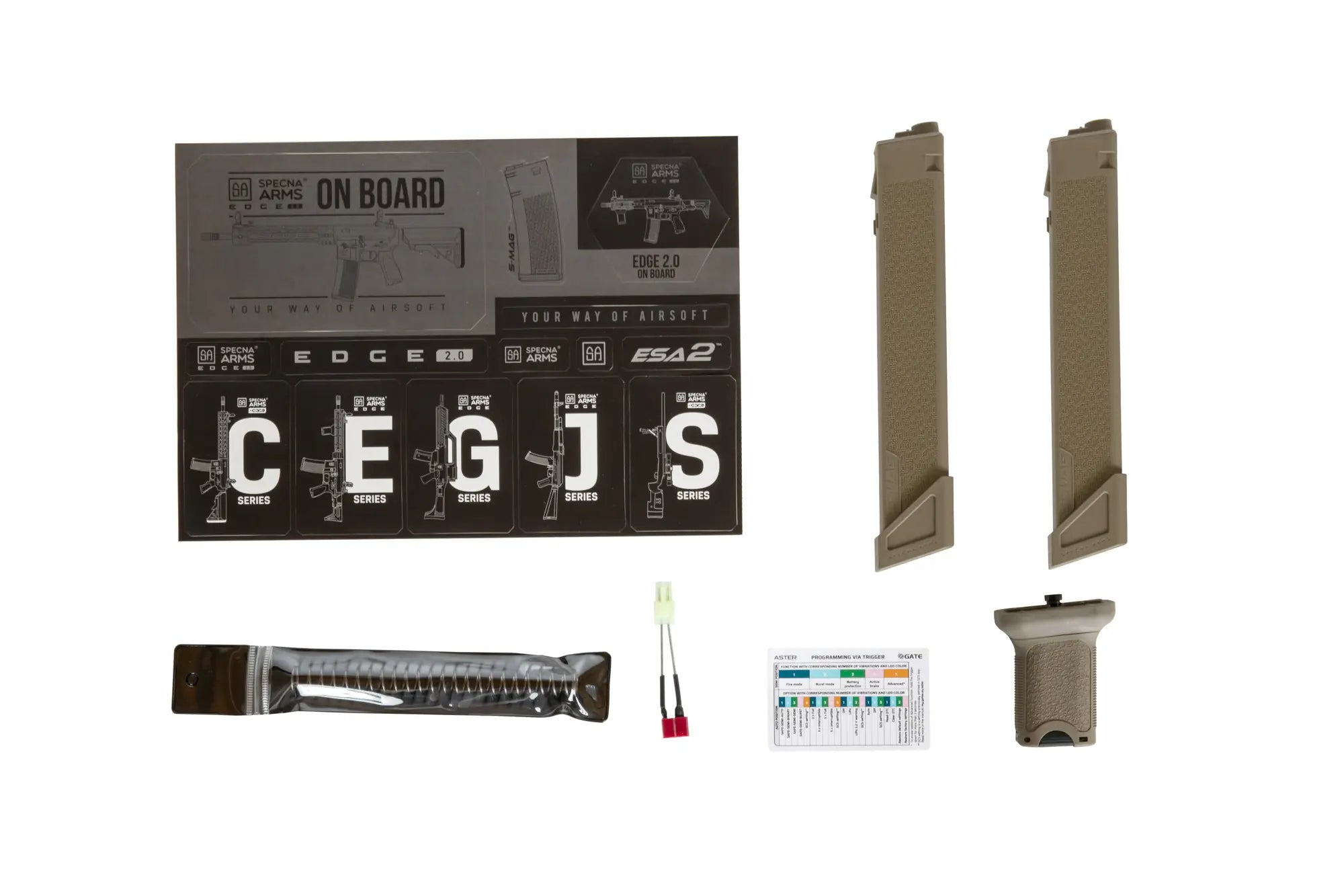 SA-X01 EDGE 2.0 submachine gun - half tan