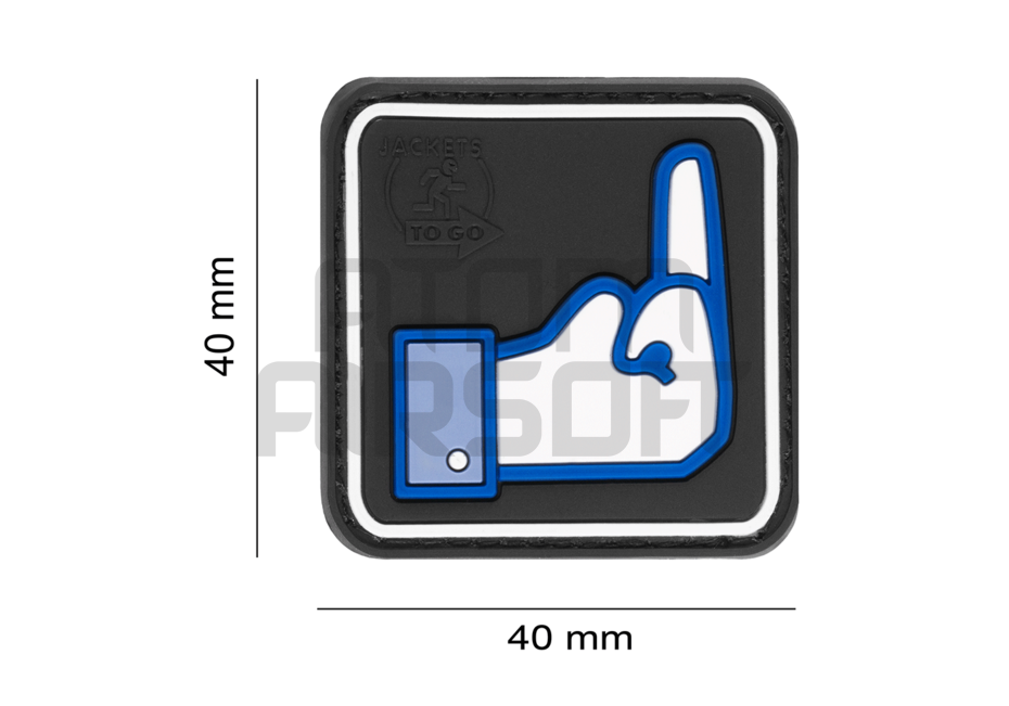 "Dislike" PVC velcro badge