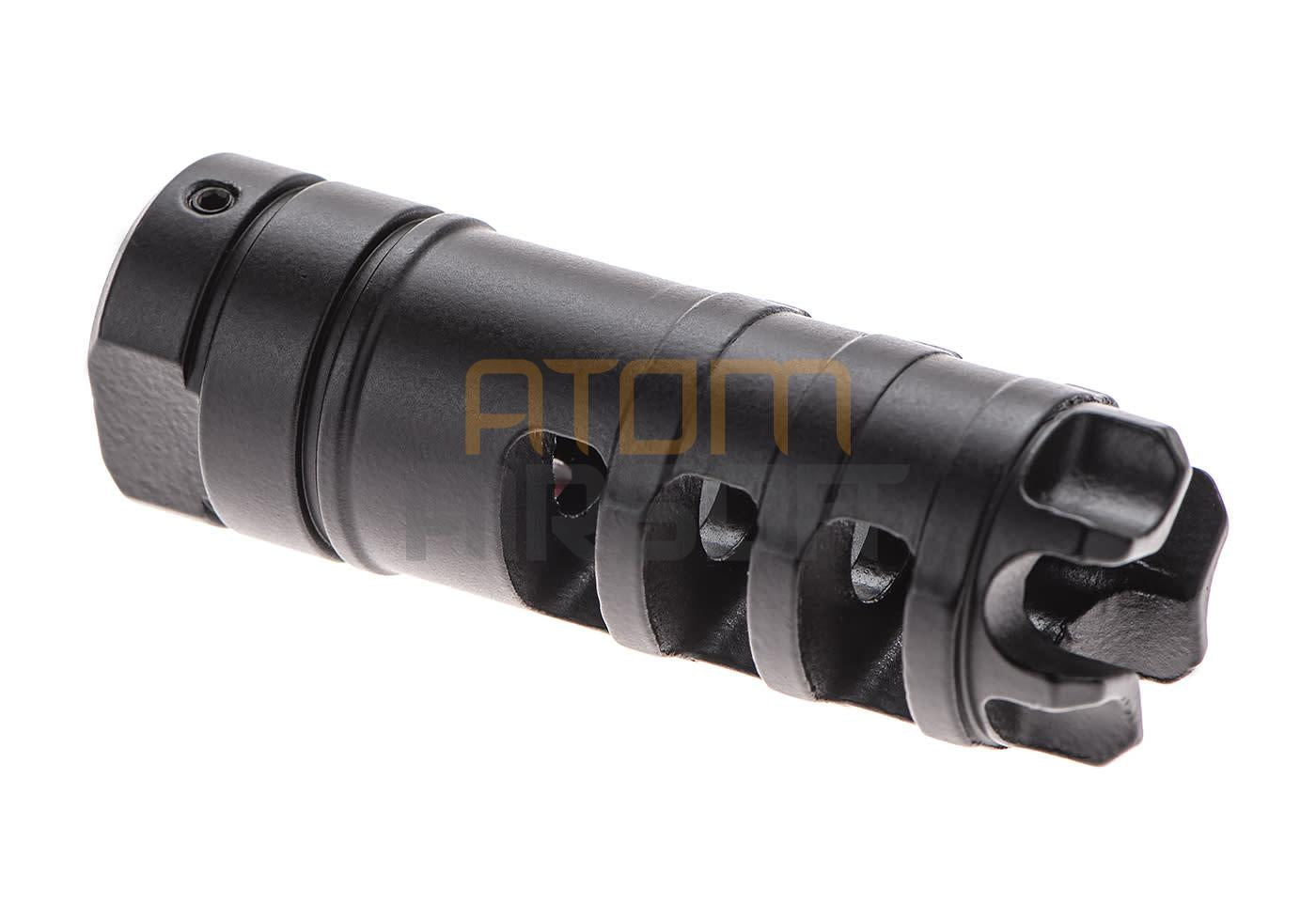 Steel flash suppressor, 14mm CCW