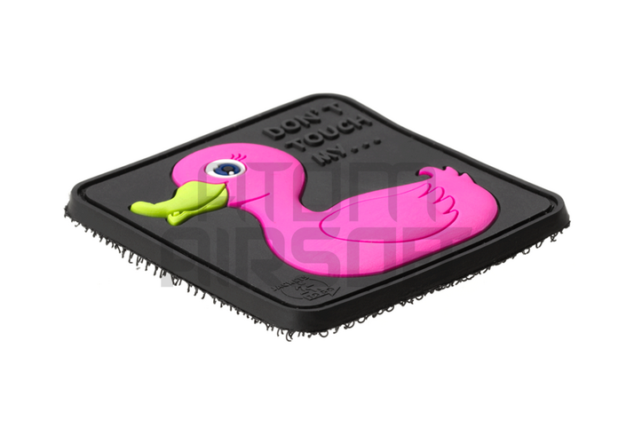 "Tactical Rubber Duck" PVC velcromerkki - vaaleanpunainen