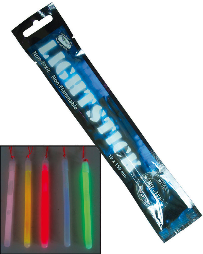 Narrow light stick, 10 x 150 mm - blue (8-12h)