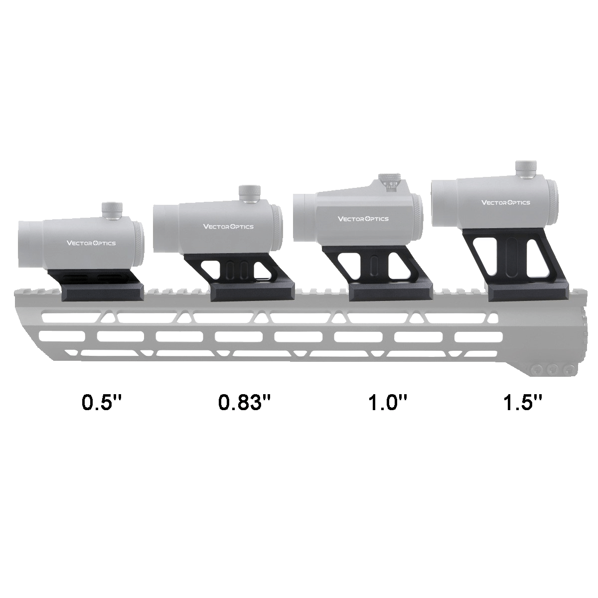 Cantilever raised sight base, 38mm