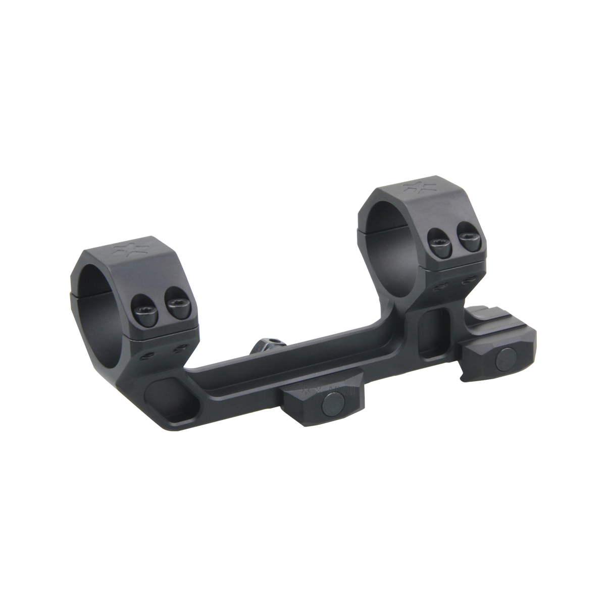 X-ACCU 30mm 0MOA tähtäinrenkaat, 1-osainen - musta