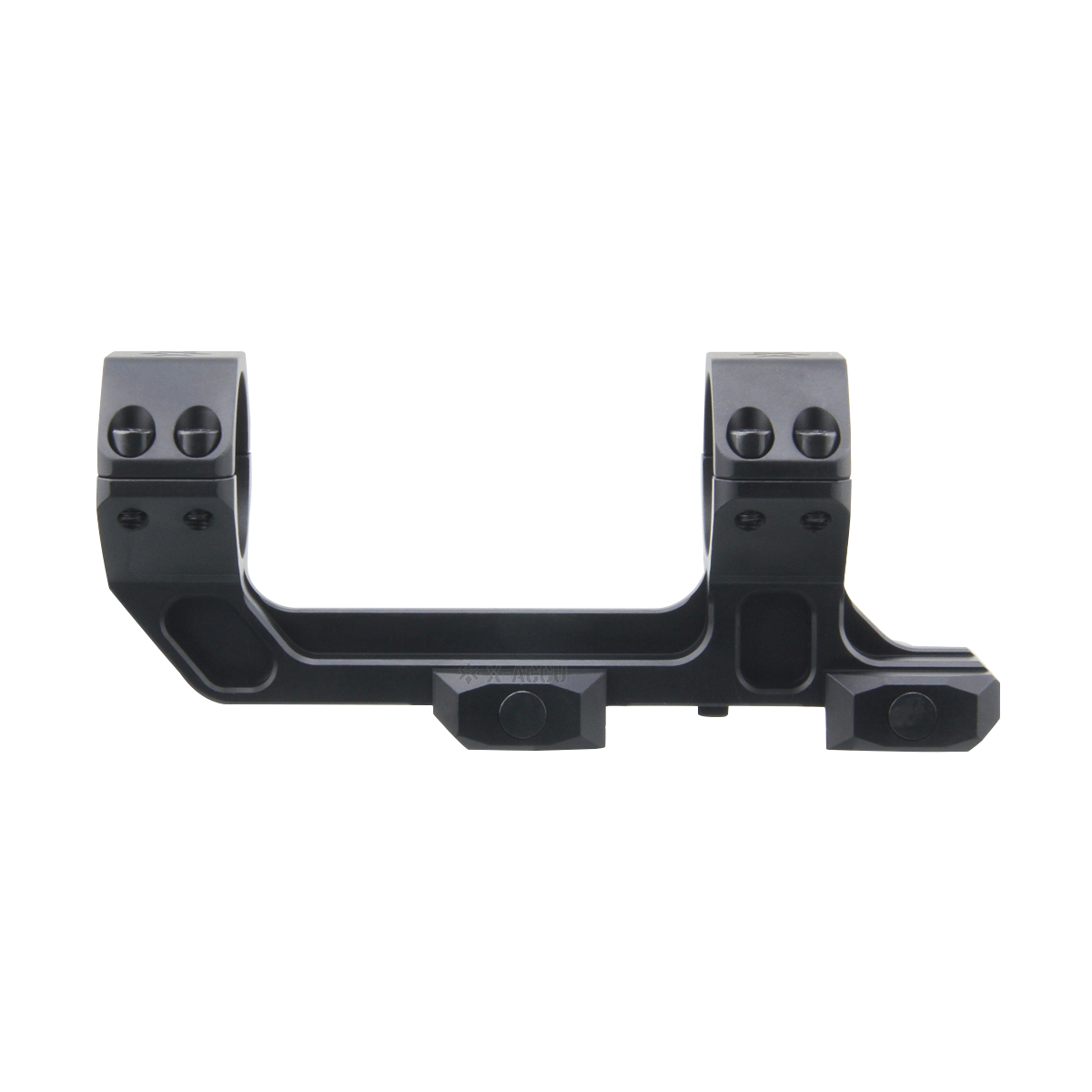 X-ACCU 30mm 20MOA Sight Rings, 1-piece - black