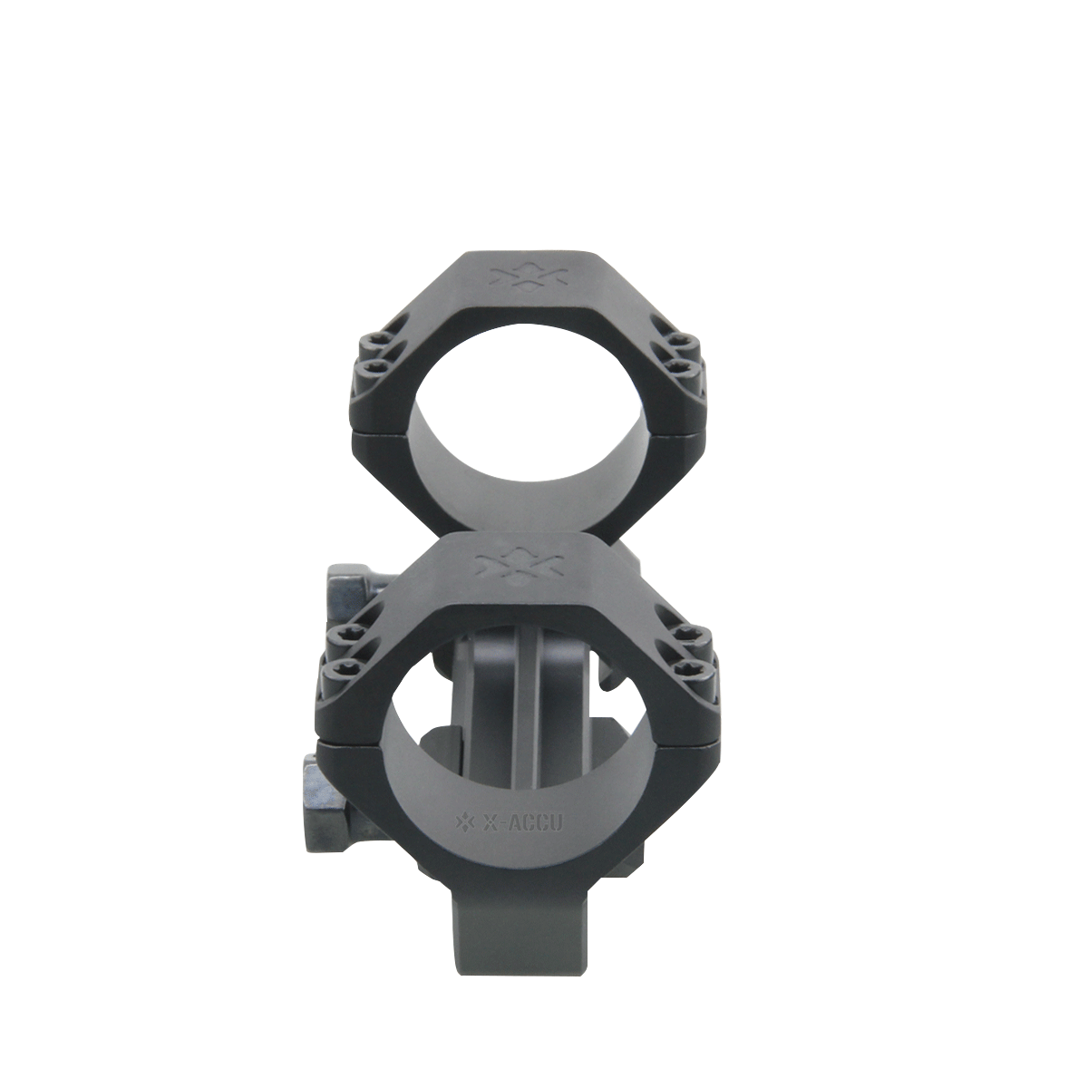 X-ACCU 30mm 20MOA Sight Rings, 1-piece - black