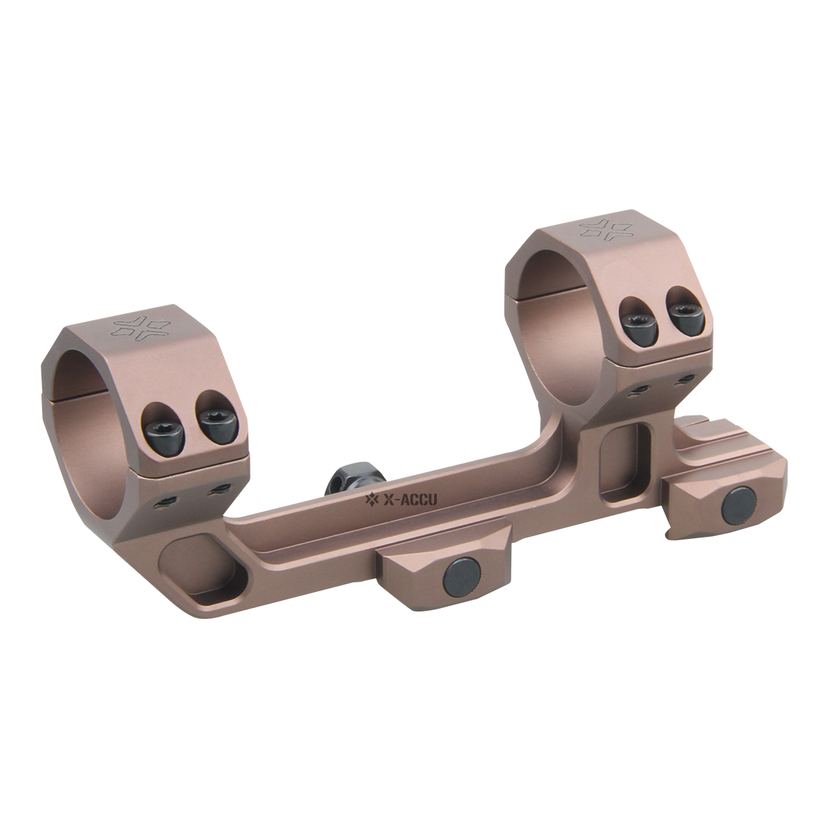 X-ACCU 30mm 20MOA Sight Rings, 1-piece - Chaos Bronze