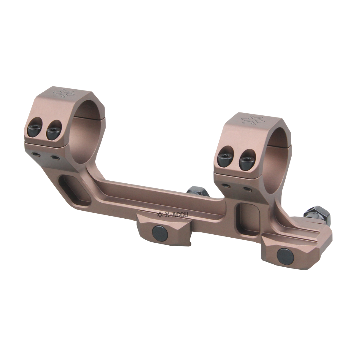 X-ACCU 30mm 20MOA Sight Rings, 1-piece - Chaos Bronze