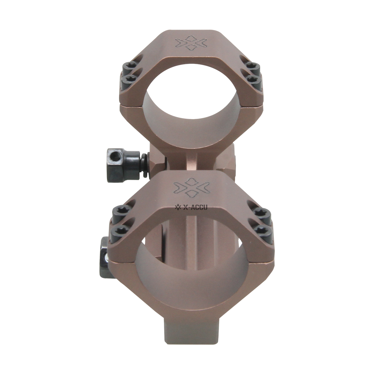X-ACCU 30mm 20MOA Sight Rings, 1-piece - Chaos Bronze