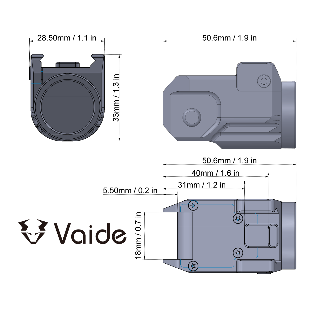 Scrapper Subcompact Pistol Light