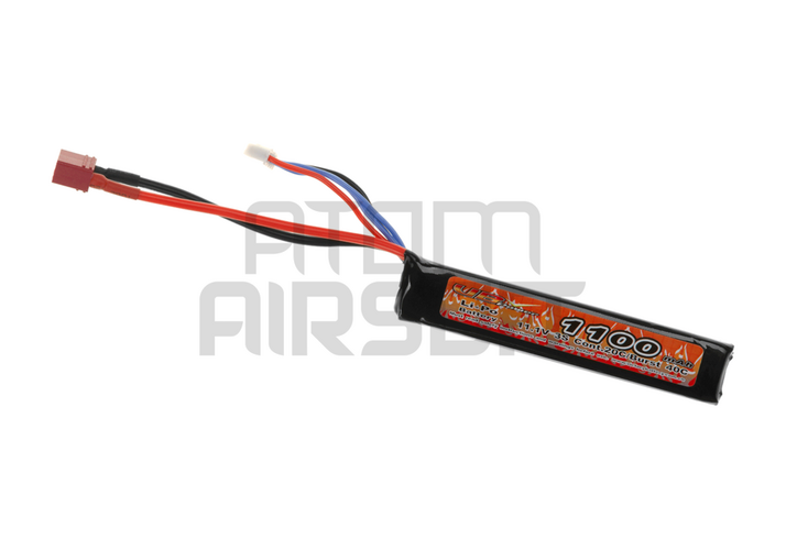 11.1V 1100mAh LiPo battery, 20c - T-plug/Deans