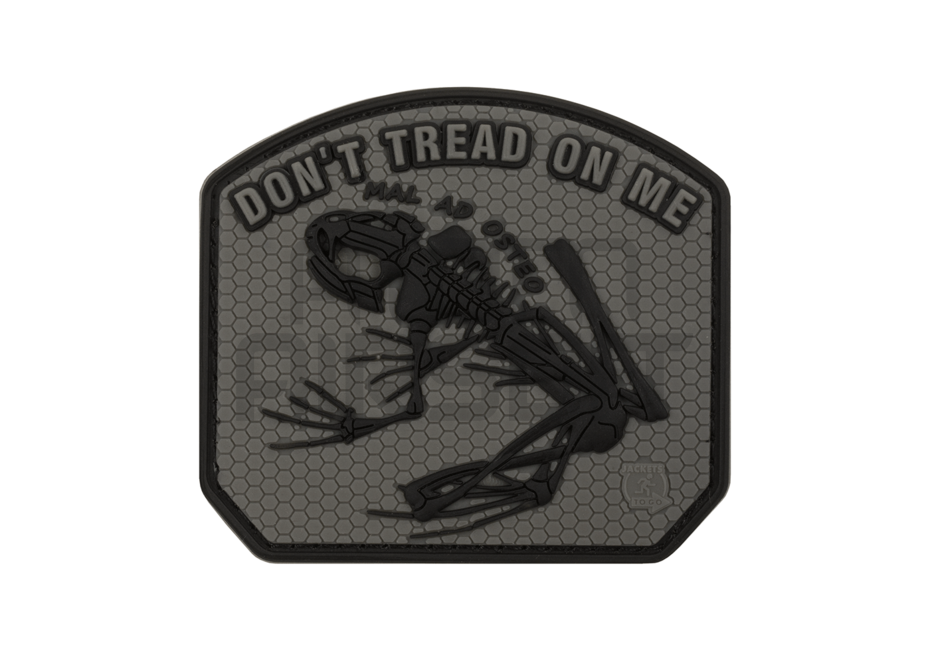 "Don't Tread on me Frog" velcro tag - ranger green