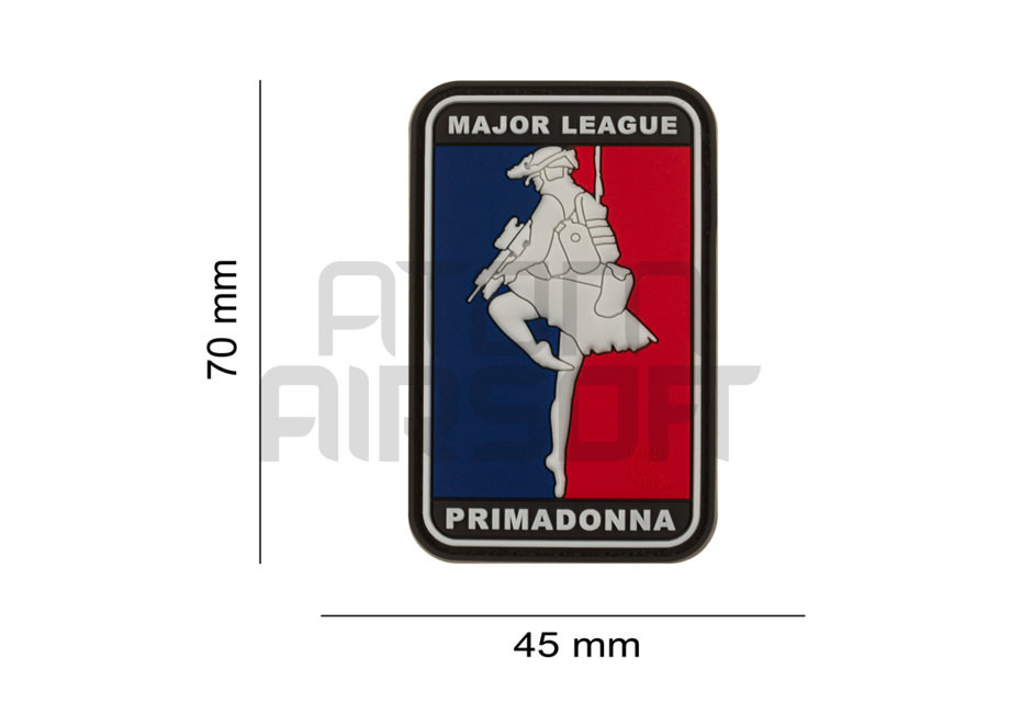 Major League Primadonna Velcro Badge - Colored
