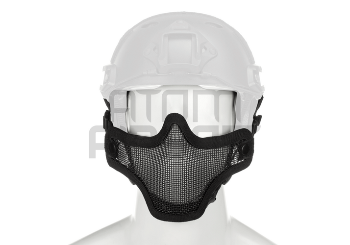 Lower face shield, for FAST helmet - black