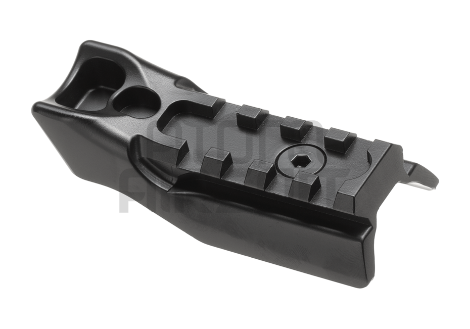 T10 tukin alempi kiskopala, bottom stock rail - musta
