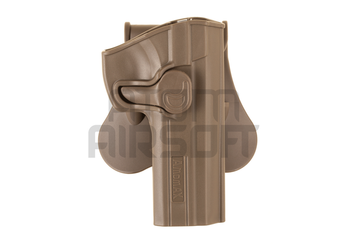 Hard plastic belt holster CZ 75 SP-01 - dark earth