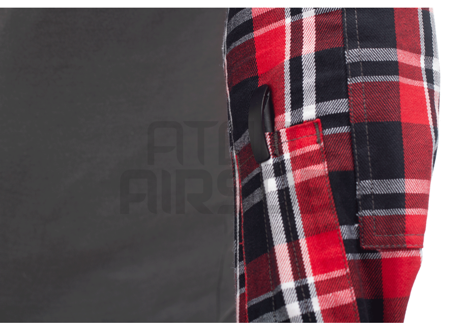Flannel combat shirt - red