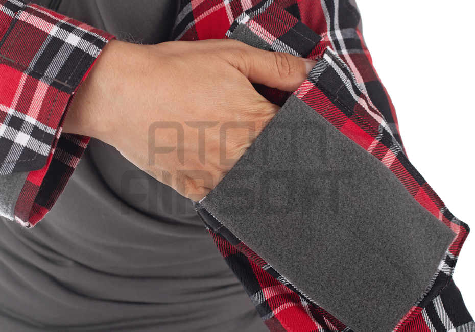 Flannel combat shirt - red