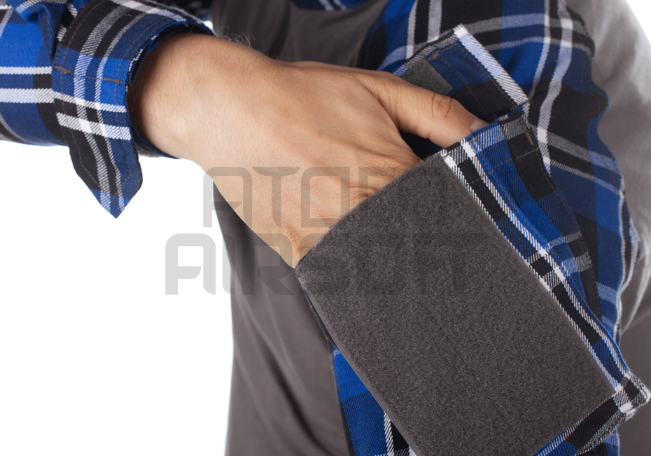 Flannel combat shirt - blue