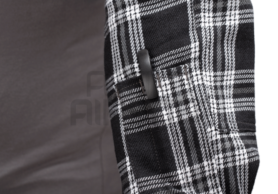 Flannel combat shirt - black