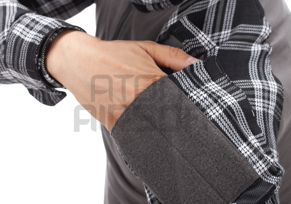 Flannel combat shirt - black