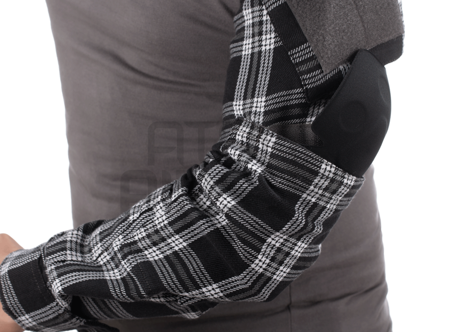 Flannel combat shirt - black