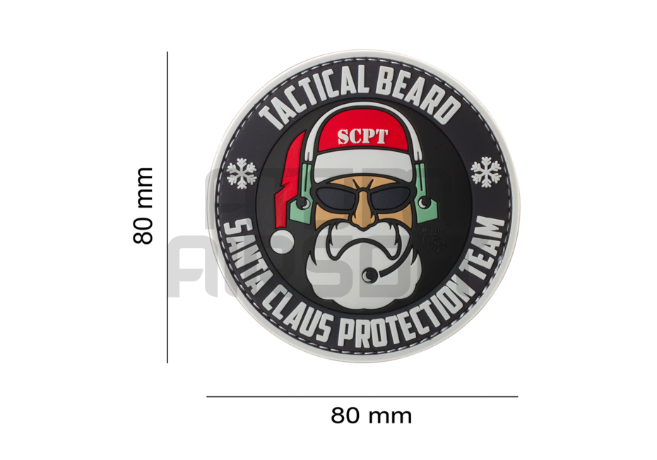 "Santa Claus Protection Team" PVC velcromerkki