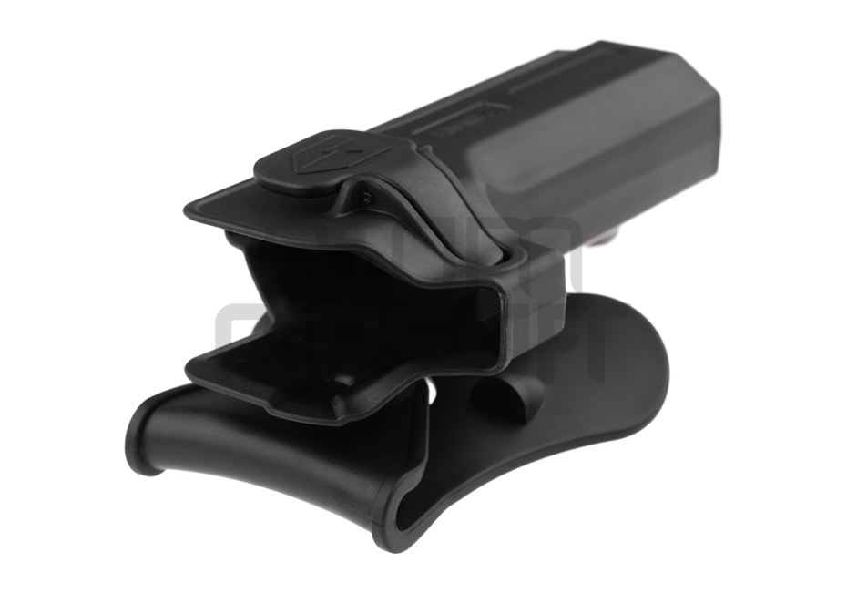 Kovamuovinen pistoolikotelo Desert Eagle sarjalaisille - musta