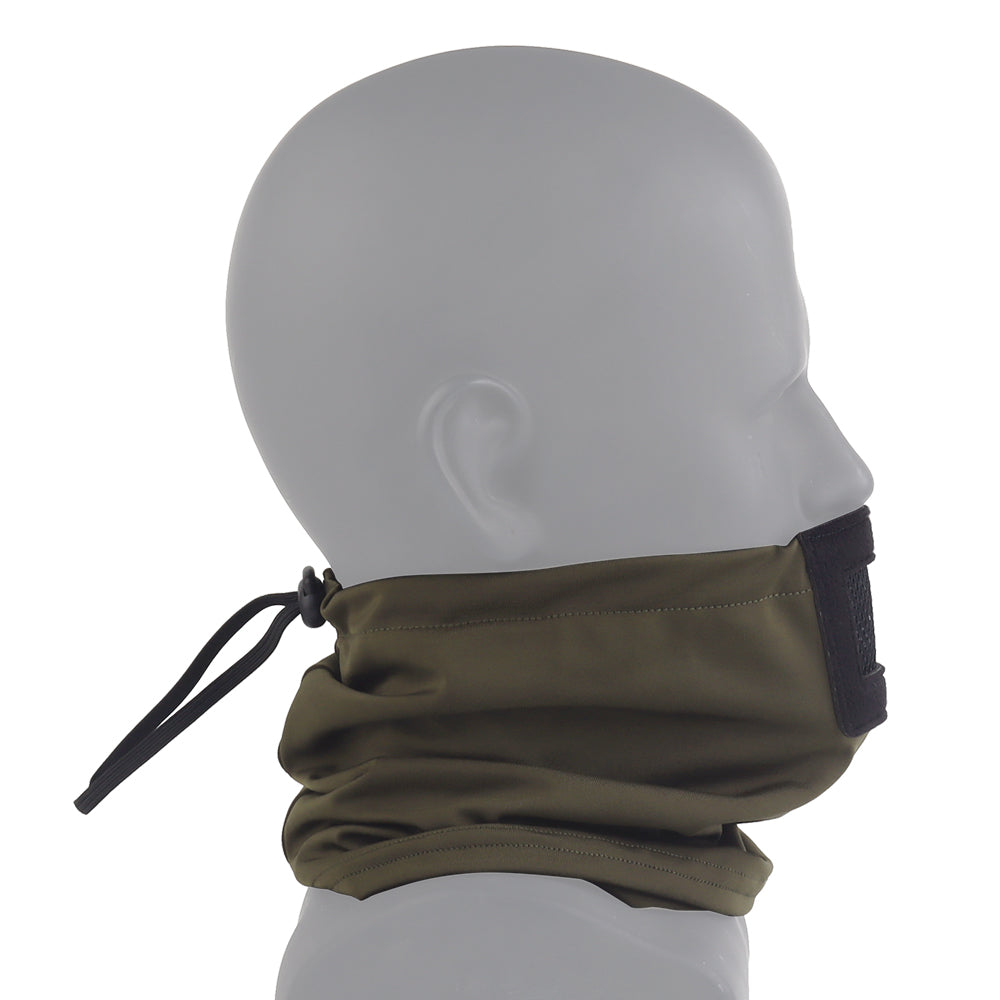Knight lower face shield - olive