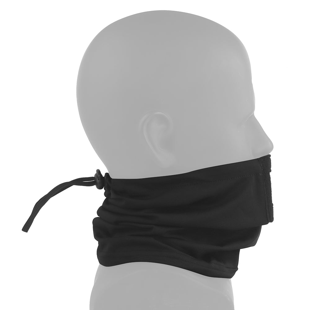Knight lower face shield - black