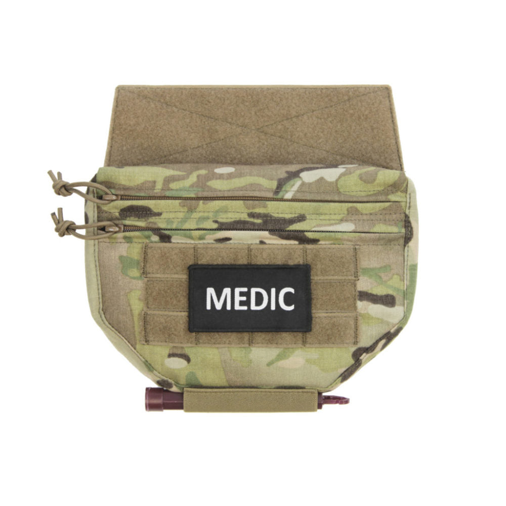 Drop down velcro Utility pouch - Multicam