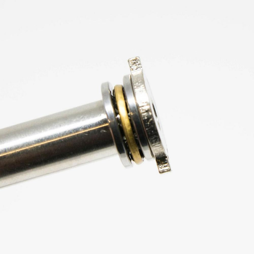 Momentum steel ball bearing spring guide, V2