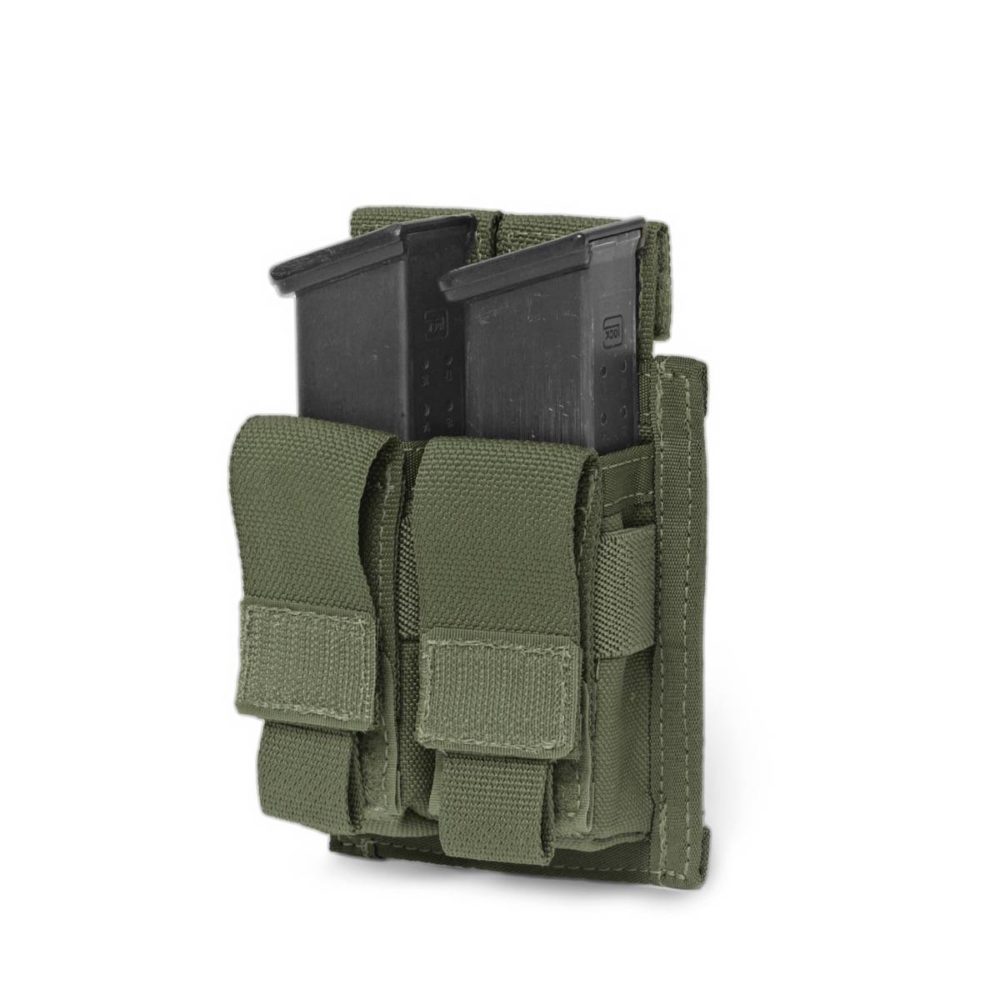 Elite Ops 9mm Pistol Double Magazine Pouch - OD