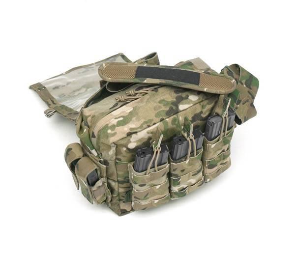 AR 5.56mm open top magazine pouch for three magazines - MultiCam