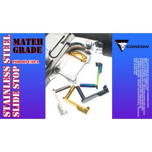 Technology Match Grade Stainless Steel Slide Stop, TM Hi-Capa Compatible - Black