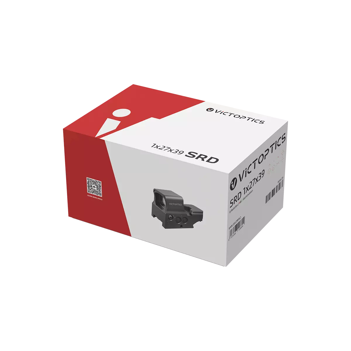 VictOptics SRD 1x27x39 red/green dot sight, 8 reticle patterns