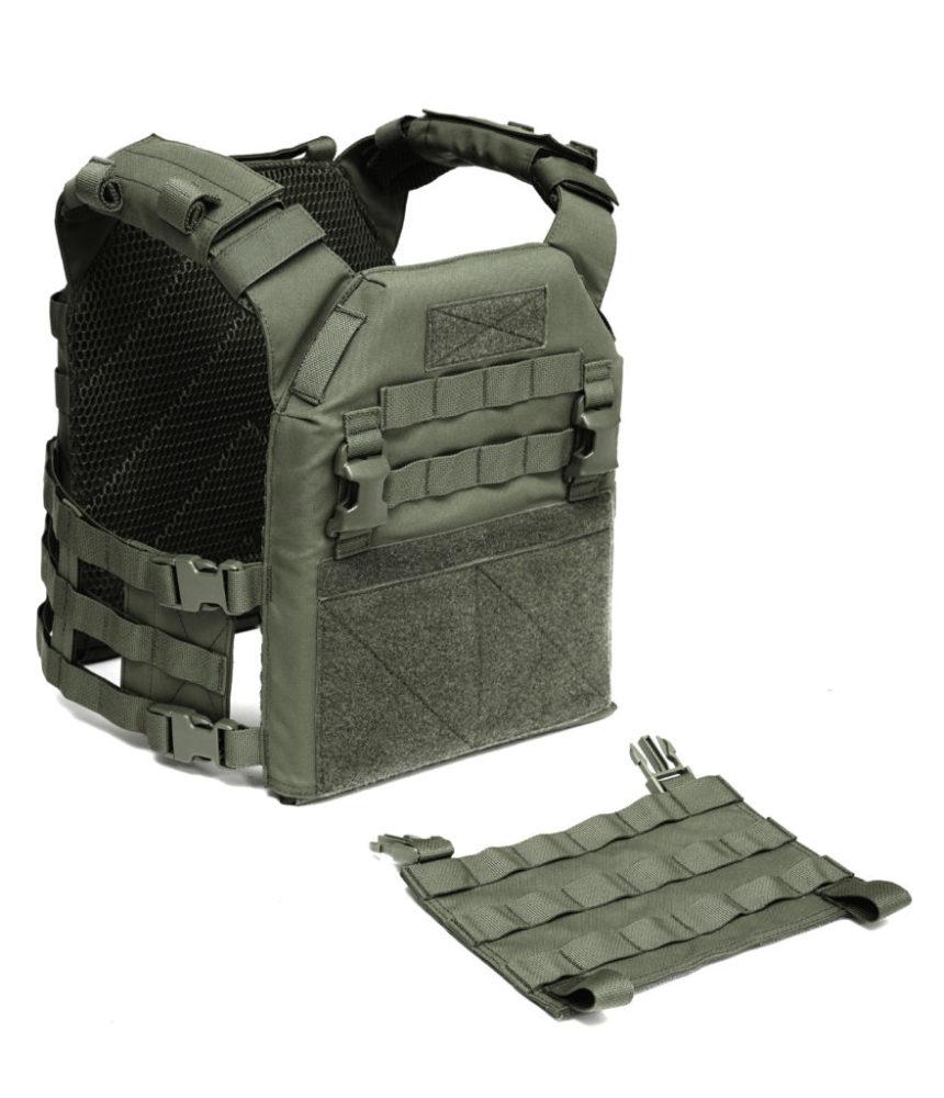 Assault System DFP Detachable MOLLE Front Panel - Ranger Green