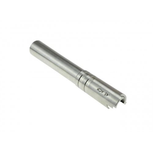 Threaded steel outer barrel TM Hi-Capa 5.1 (.45 markings) - silver