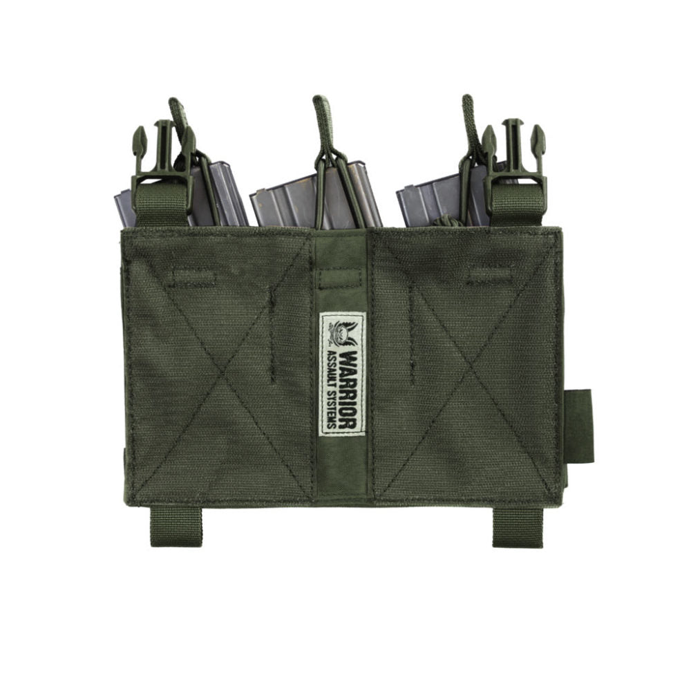Removable front panel with three open top magazine pockets - OD