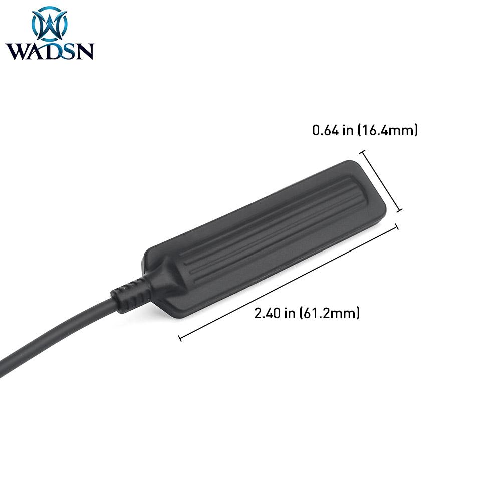 WADSN PEQ,M3X,DBAL yhteensopiva 2.5mm etäkytkin - musta