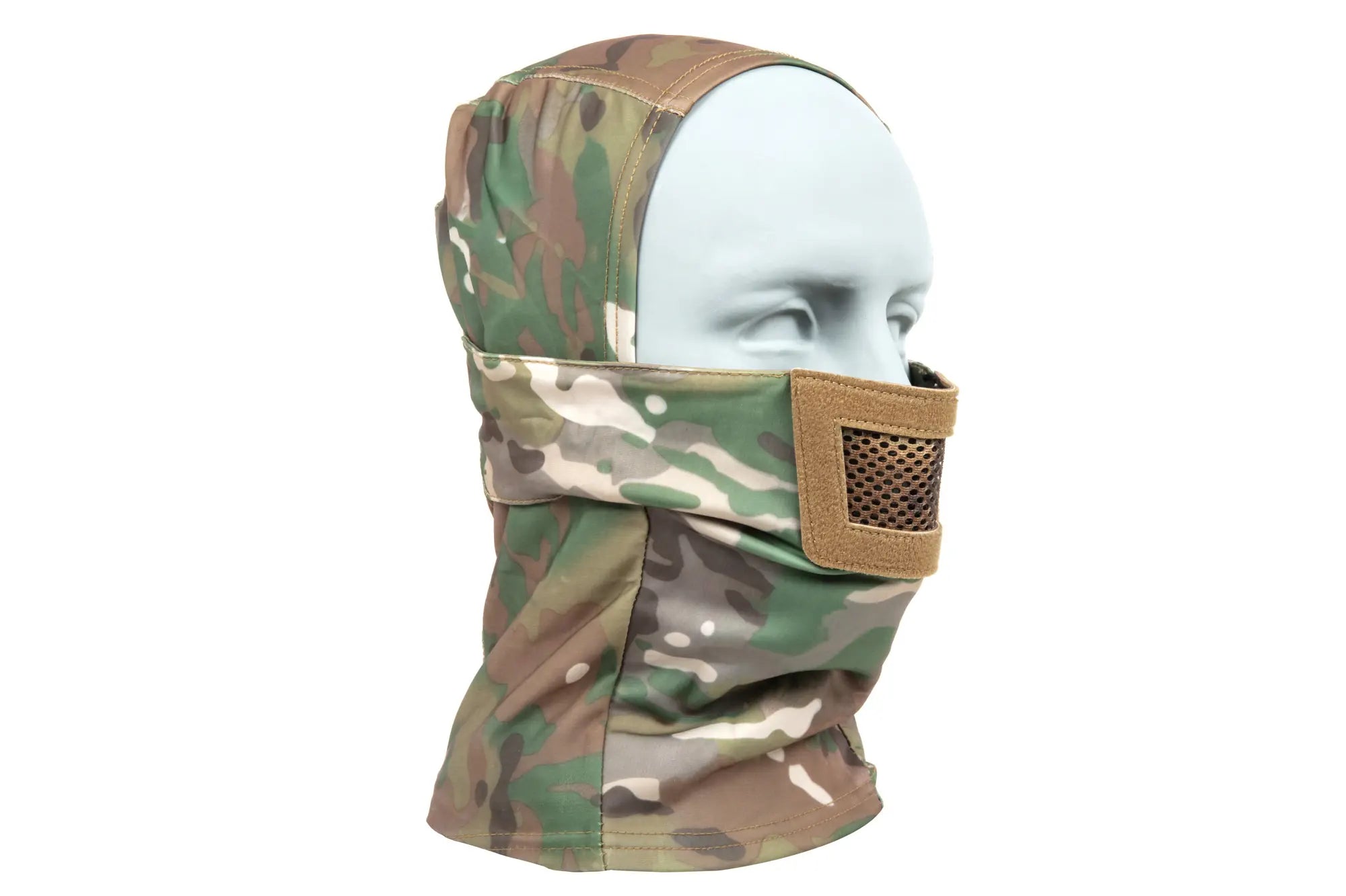 Balaclava-style lower face shield - Multicam